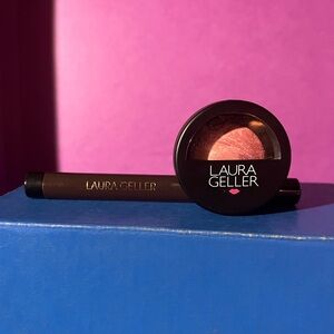 LAURA GELLER  Rose Eyeshadow and Black Eyeliner Duo 👀😍👀